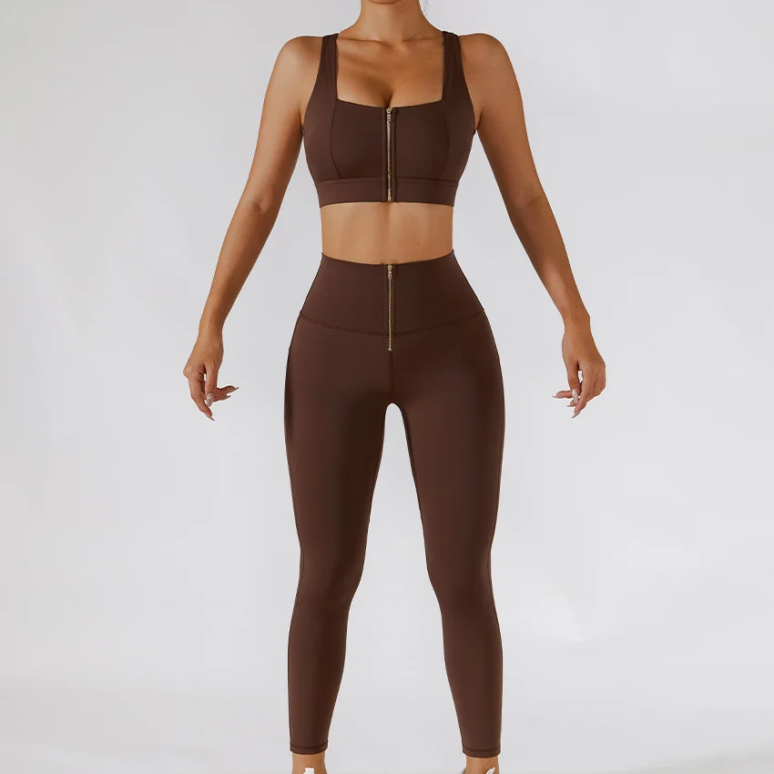 Sports Suit Seamless Yoga Set Women Two Pieces - Image 5