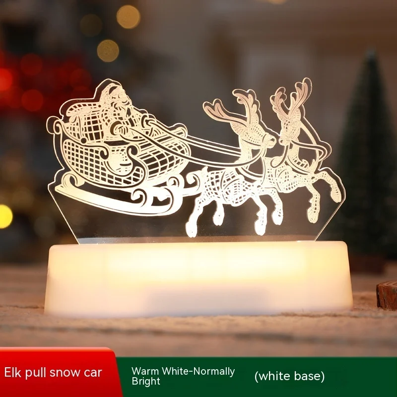 Christmas Decoration 3D Lamp Acrylic LED Night Lights - Image 7