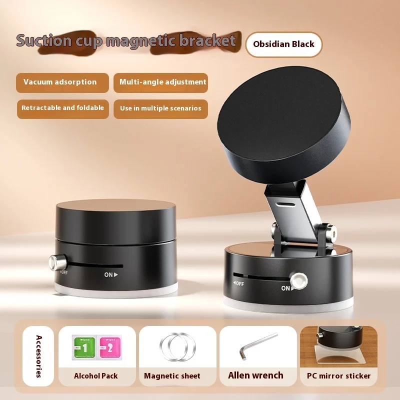 Foldable Magnetic Vacuum Car Phone Holder Foldable - Image 9