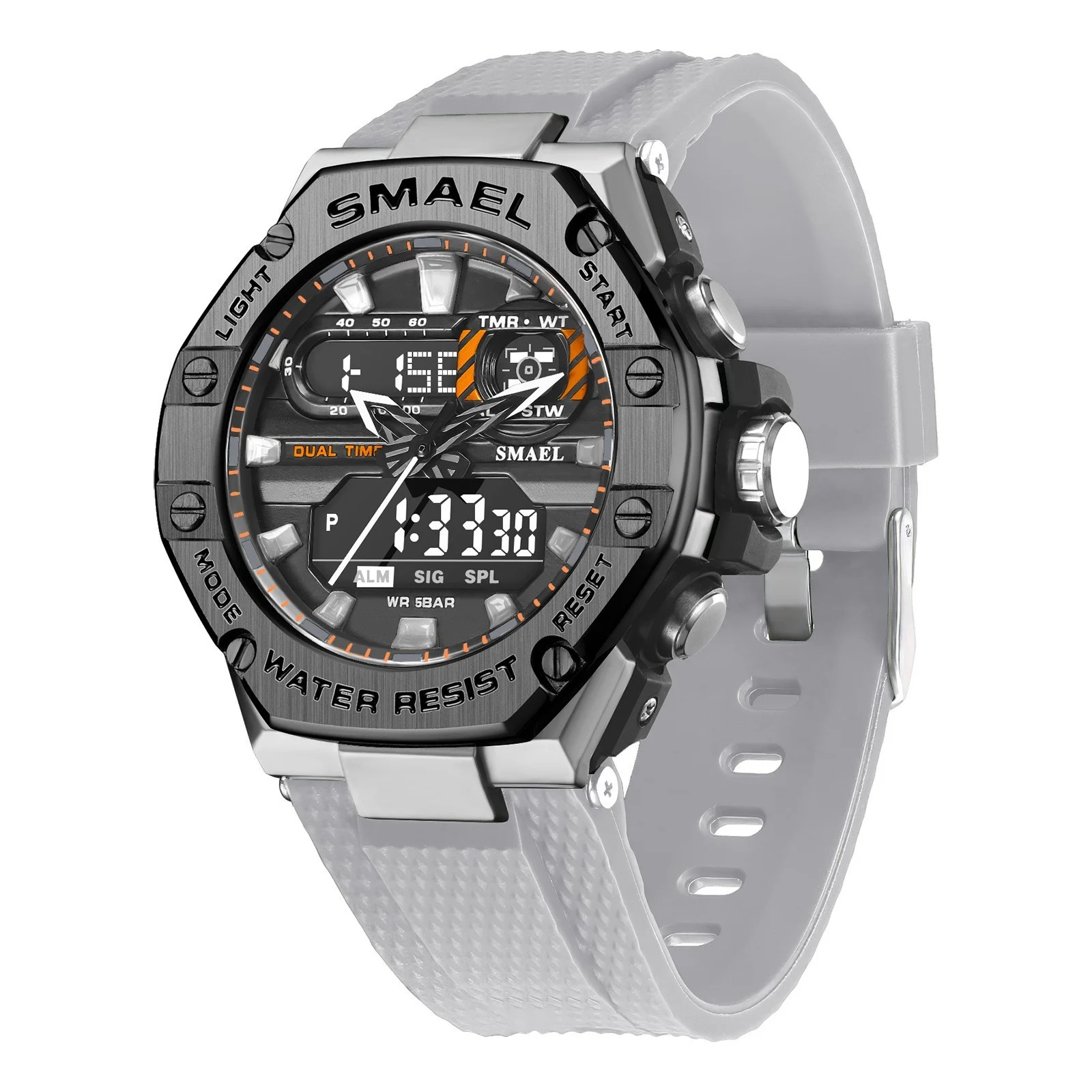 Digital Alloy Electronic Watch Men - Image 7