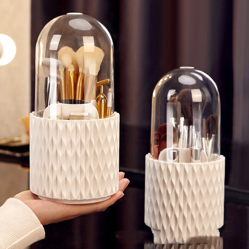 360 Rotating Large Capacity Transparent Makeup Brush - Image 8