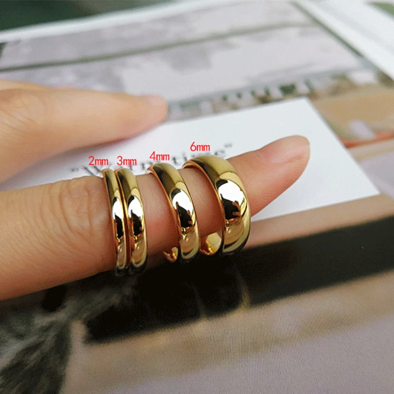 Glossy Plain Circle Tungsten Steel Couple Rings for Men - Image 6