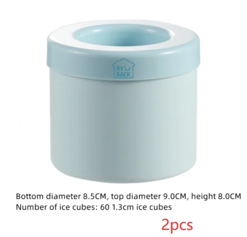 Portable 2 in 1 Ice Bucket Mold with Lid Space Saving - Image 9