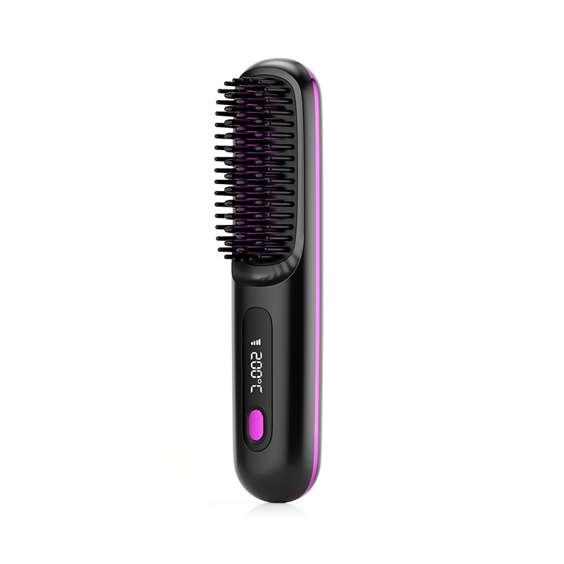 2 in 1 Straight Hair Comb Wireless Hair Straightener - Image 10