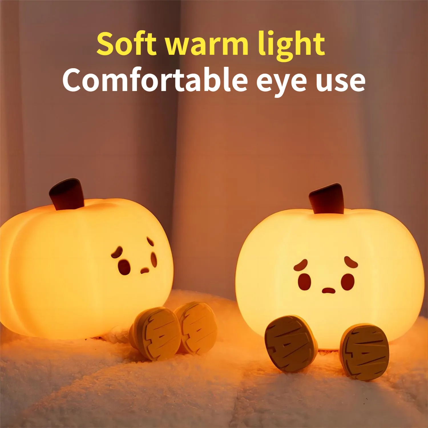 Home Decor Halloween Pumpkin Night Light Cute Soft - Image 4