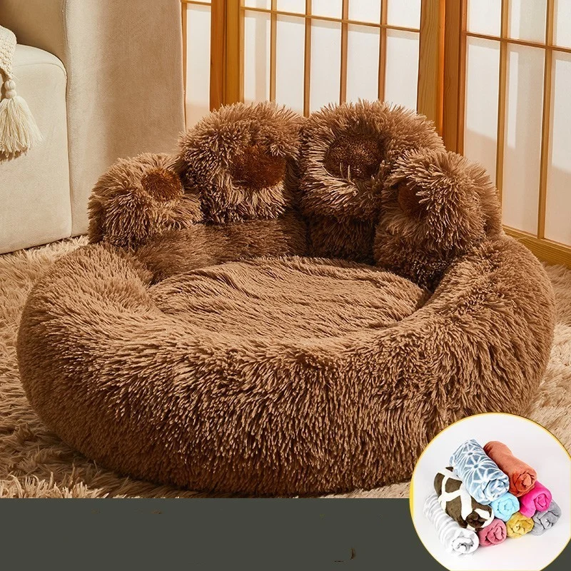 Fluffy Dog Bed Winter Warm Large Pet Products Small - Image 10