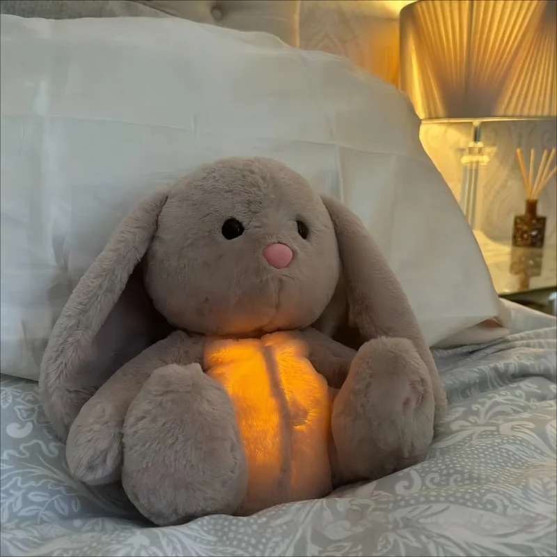 Breathing Rabbit Soothing Sensory Plush Toy with - Image 7