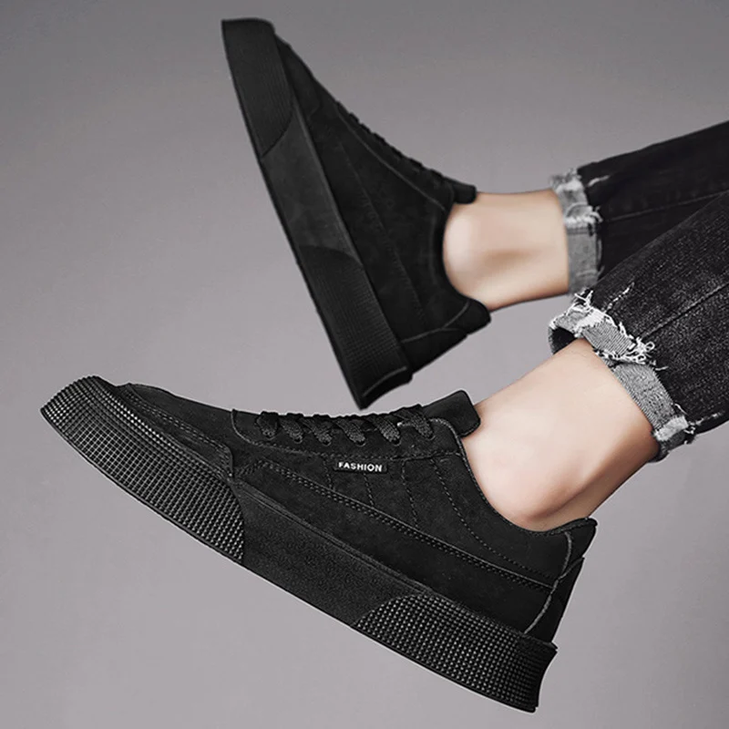 Casual Board Flat Shoes Men Breathable Thick-soled - Image 4