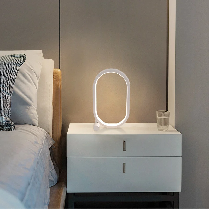Usb Plug-In Lamp Oval Acrylic Lamp Touch Control - Image 5