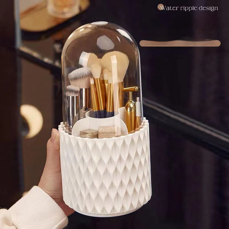 360 Rotating Large Capacity Transparent Makeup Brush - Image 9