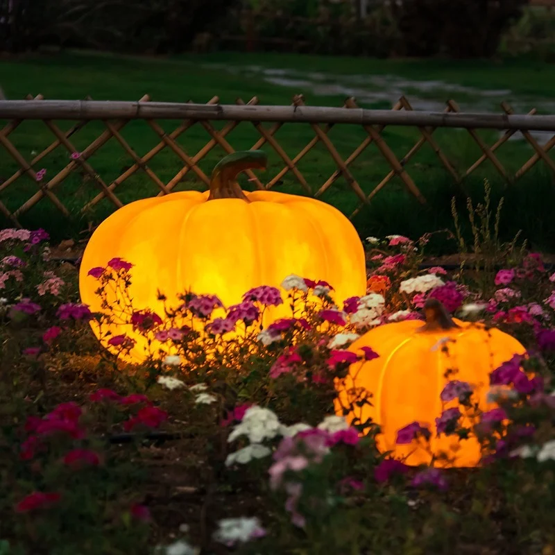 Outdoor Solar Pumpkin Lights Rural Farm Creative