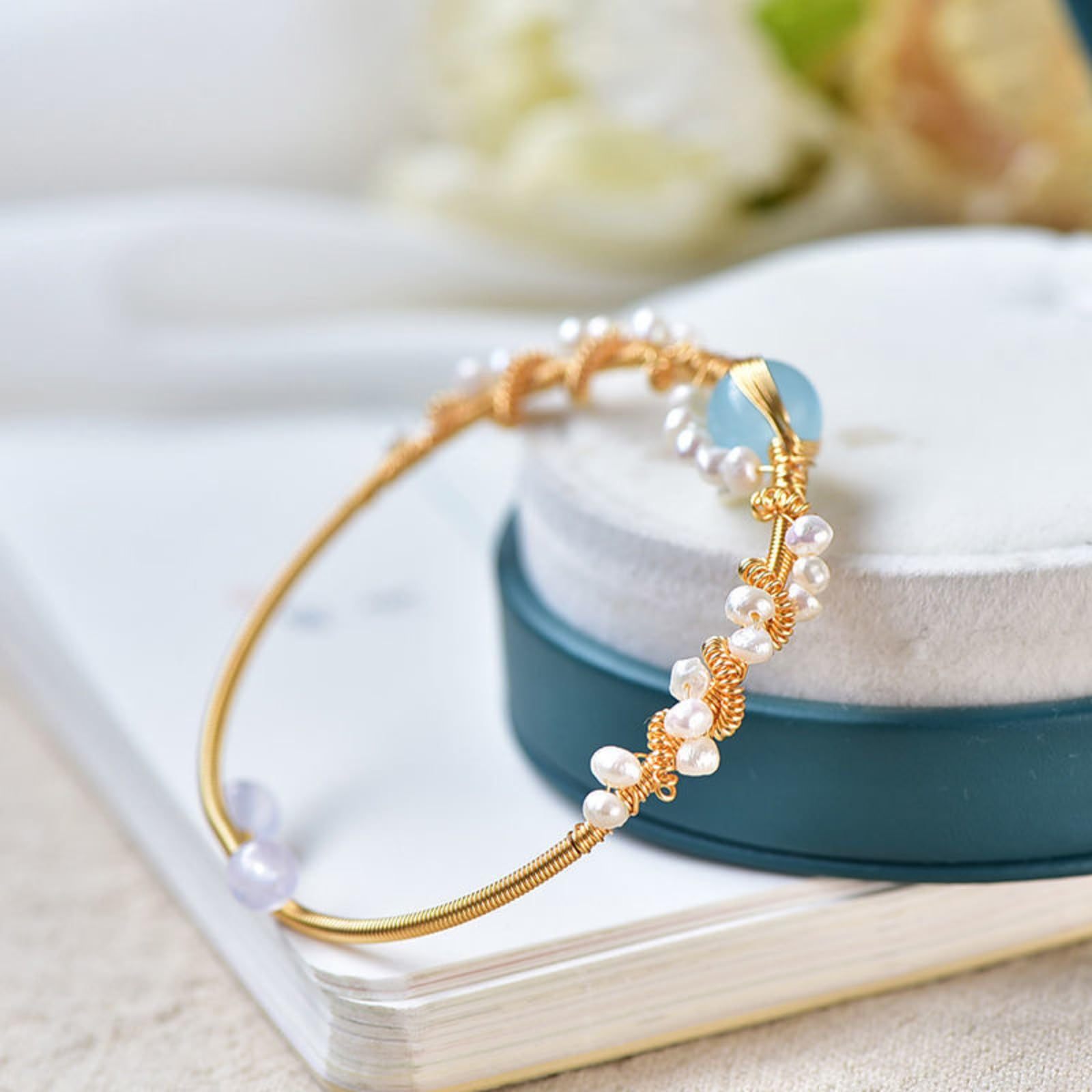 Pearl Bracelets for Women Gold Plating Pearl Bracelet - Image 3
