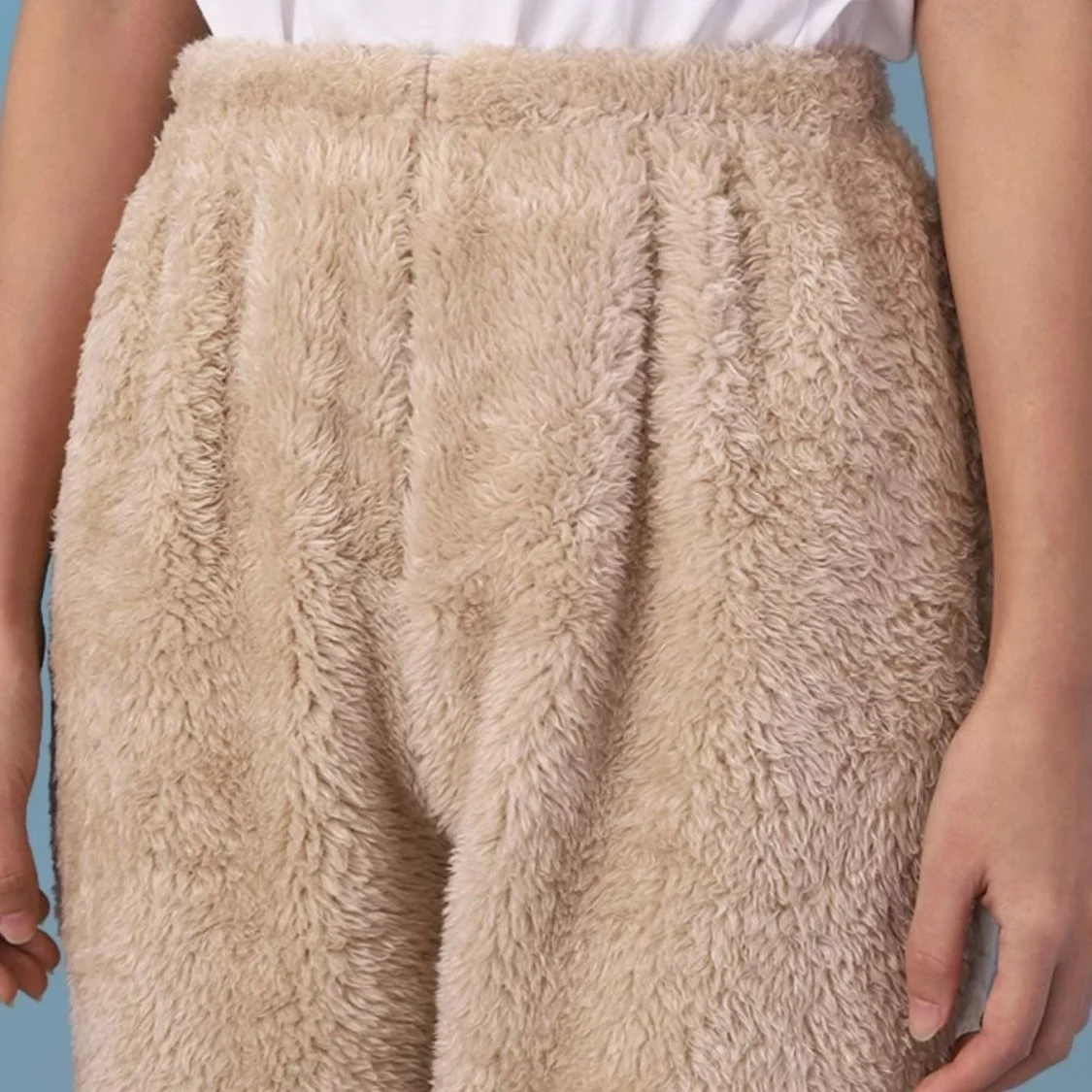 Women Coral Fleece Socks Leggings Winter Warm Sleepwear Ankles Knees Guard Women Home Pants Thick Pajamas Pant - Image 3