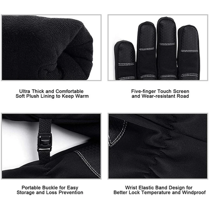 Winter Gloves Touchscreen Non-Slip Unisex Waterproof - Image 5