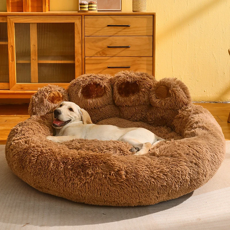 Fluffy Dog Bed Winter Warm Large Pet Products Small - Image 2