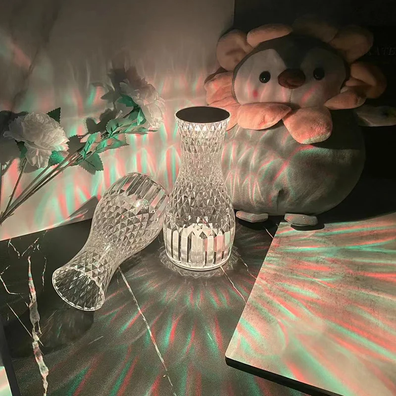 Vase Shape Atmosphere Crystal Lamp Romantic Bedside - Image 2