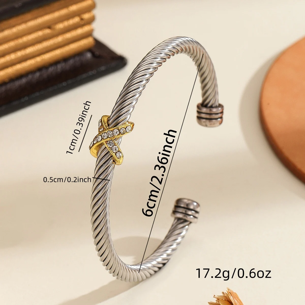 1PCS Fashionable Personalized 8-character Cross Steel - Image 6