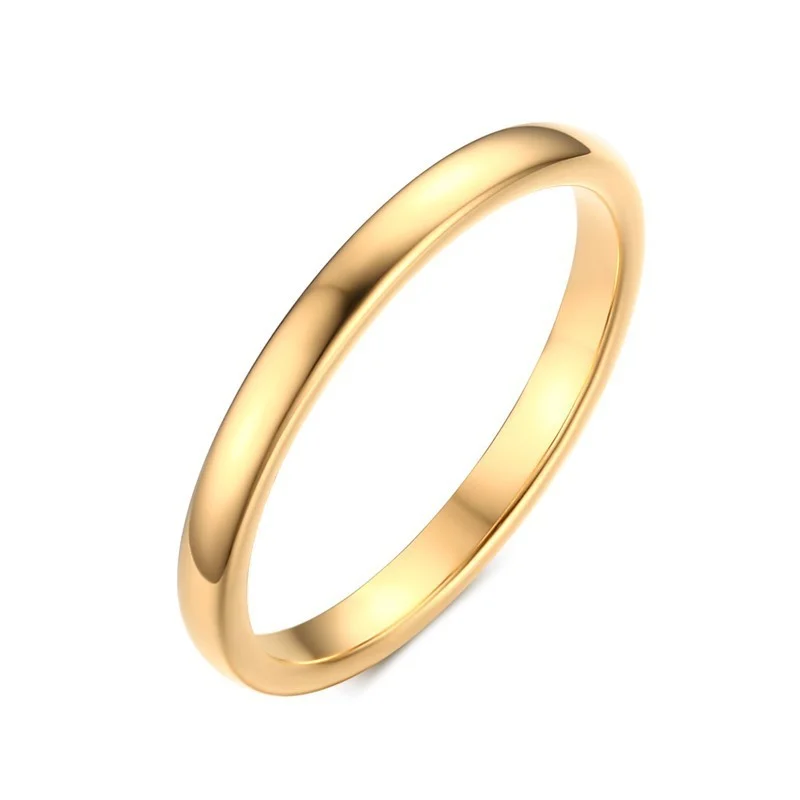 Glossy Plain Circle Tungsten Steel Couple Rings for Men - Image 4