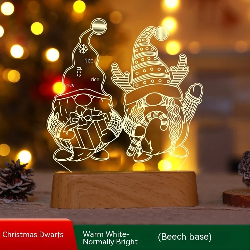 Christmas Decoration 3D Lamp Acrylic LED Night Lights - Image 10