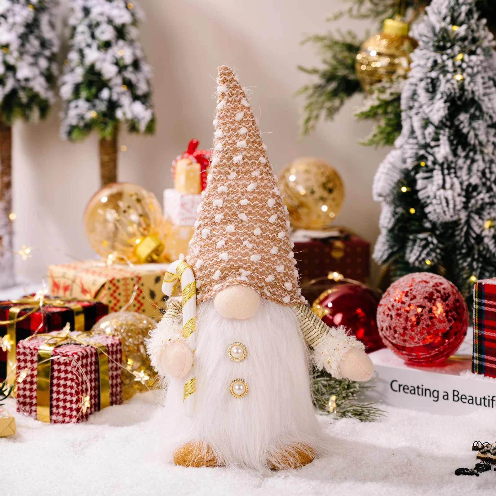 Christmas Fabric Decorative Faceless Doll Ornament - Image 8