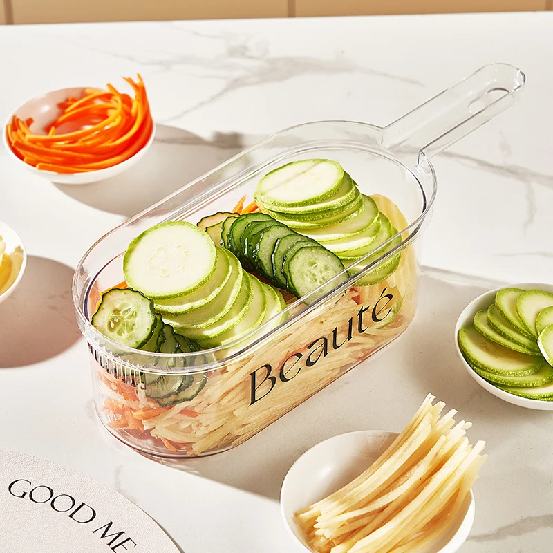 Multifunction Vegetable Cutter with Basket and Brush - Image 3