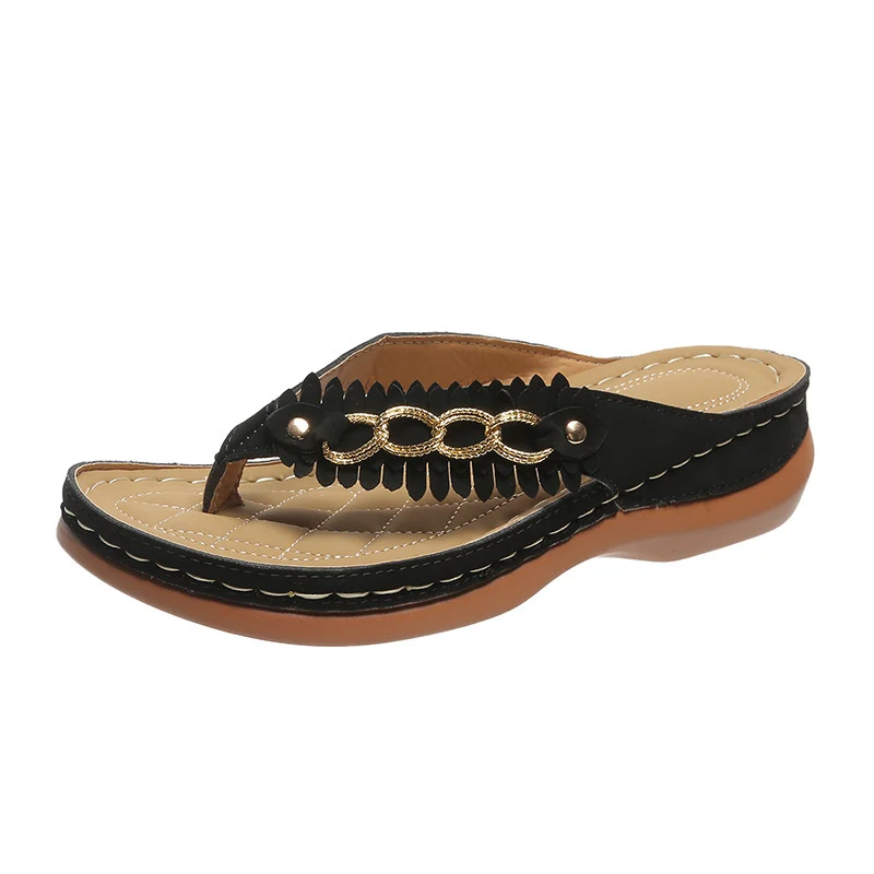 Summer Women Wedge Sandals with Chain Anti-Slip - Image 10
