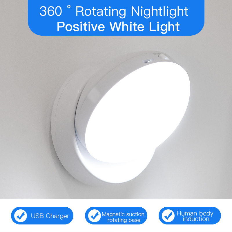 Rotating Motion Sensor Night Light – Wireless, for Closets & Hallways - Image 4