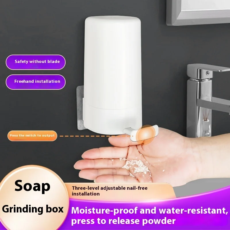 Soap Grinder Dispenser Soap Box Wall Mounted Dry - Image 4