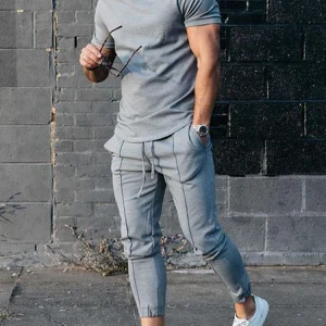 Men's Short Sleeve T-Shirt Tracksuit