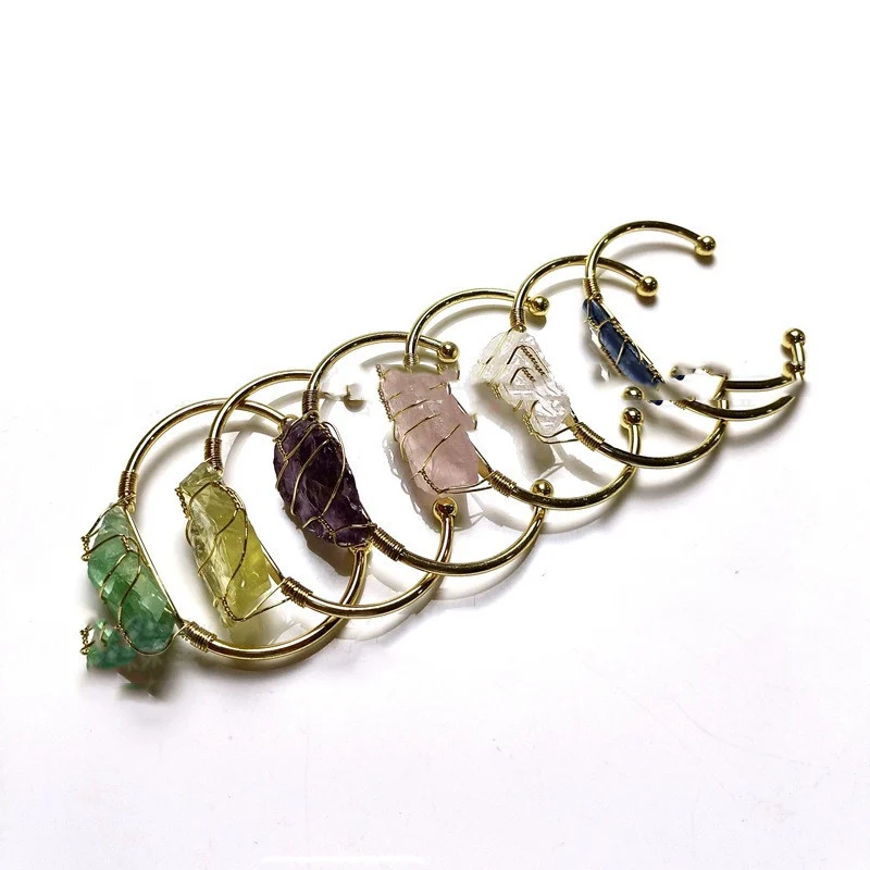 Natural Crystal Rough Stone Gold Winding Unshaped - Image 6