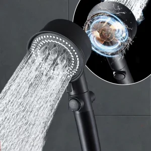 Five-color Wind Turbine Shower Head 56 Speed Water