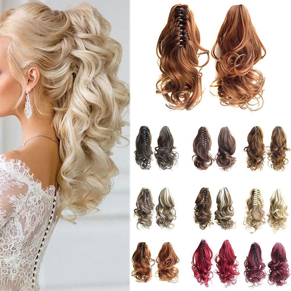 Long Wave Ponytail Wrap Around Ponytail Clip in Hair