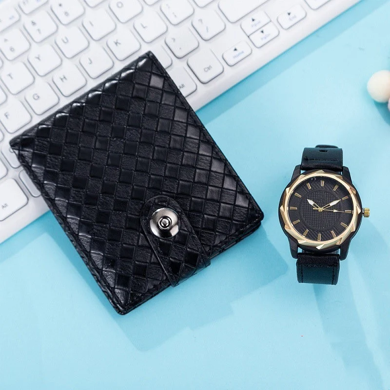 Luxury Business Watch Leather Bag Wallet Gift Set Men - Image 4