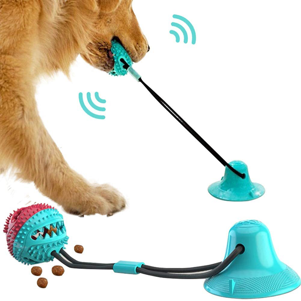 Dog Toys Silicon Suction Cup Tug Interactive Dog Ball