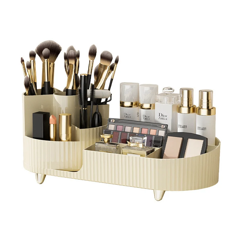 Cosmetics Storage Box Rotating Pen Holder Dresser Table - Image 8