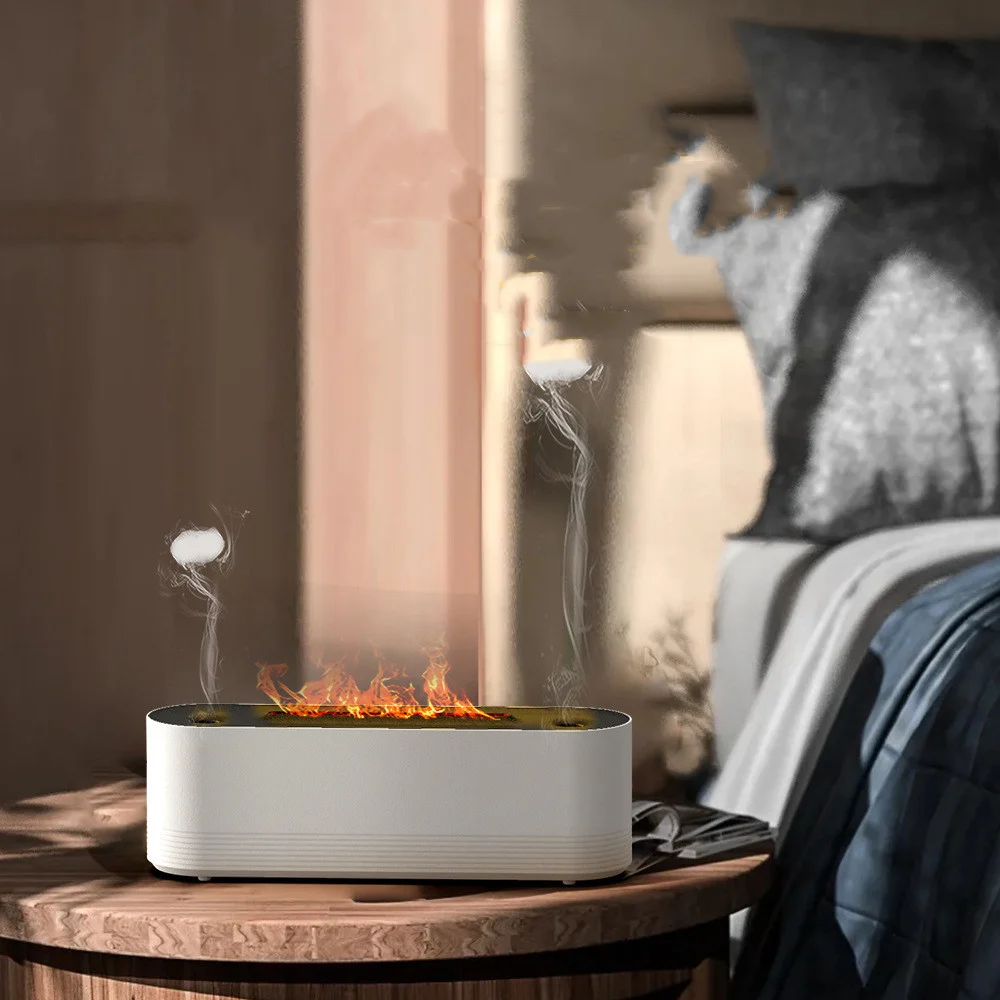 Flame Air Humidifier Ultrasonic 7 Colors Aroma Diffuser - Image 9