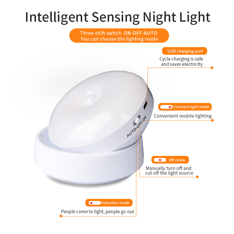 Rotating Motion Sensor Night Light – Wireless, for Closets & Hallways - Image 2