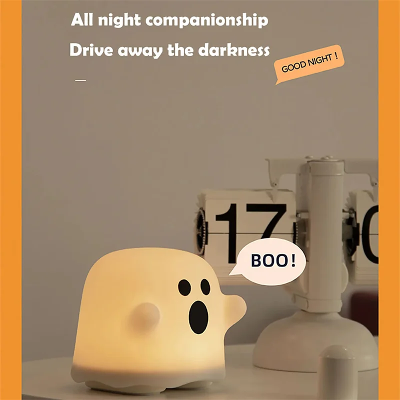 Home Decor Silicone Night Light Bedside Table Lamp LED - Image 8