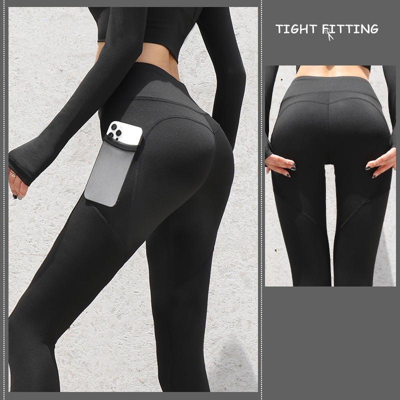 Gym Sport Seamless Leggings with Pockets Push Up High - Image 7