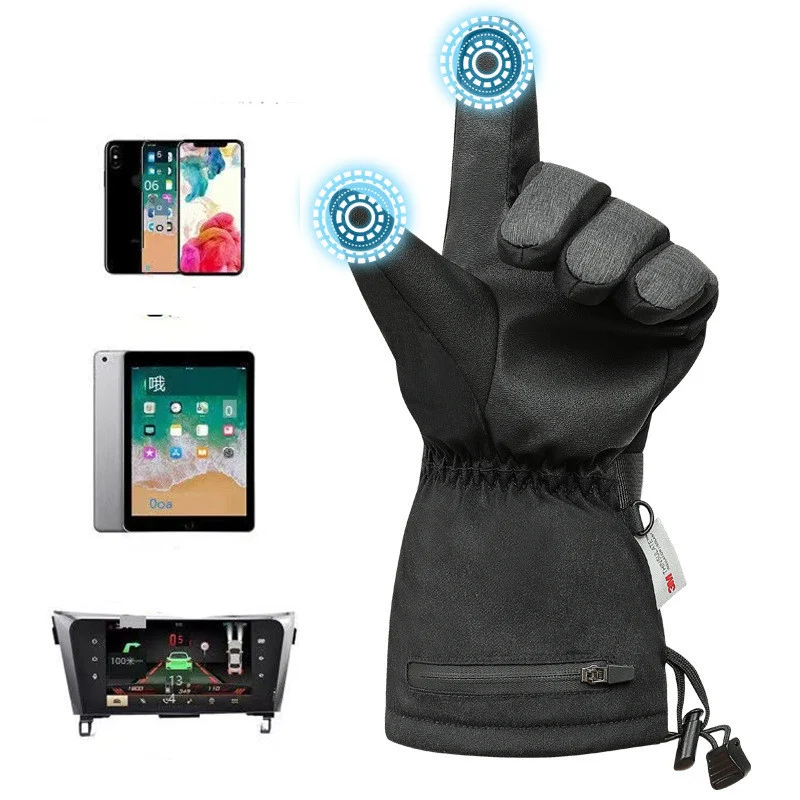 Men's and Women's Outdoor Cycling Heated Warm Gloves - Image 2