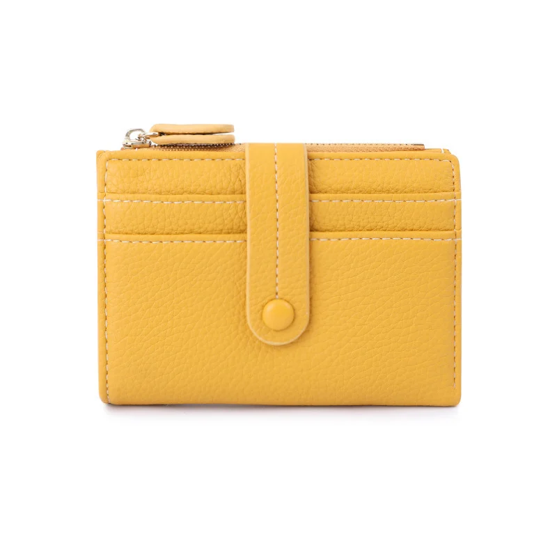Women Short Wallets PU Leather Plaid Female Purses - Image 3