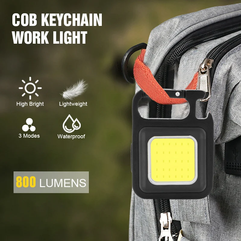 Outdoor USB Mini Alloy Keychain Light Home Emergency - Image 2