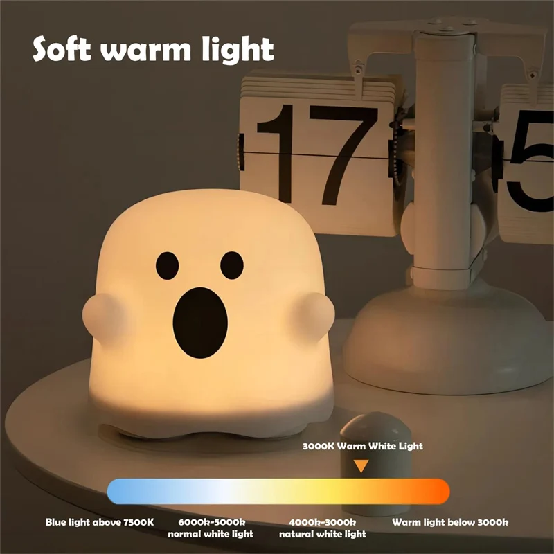 Home Decor Silicone Night Light Bedside Table Lamp LED - Image 5