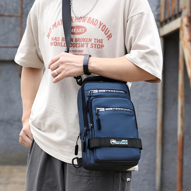 Multifunction Bags for Men Nylon Backpack Crossbody - Image 3