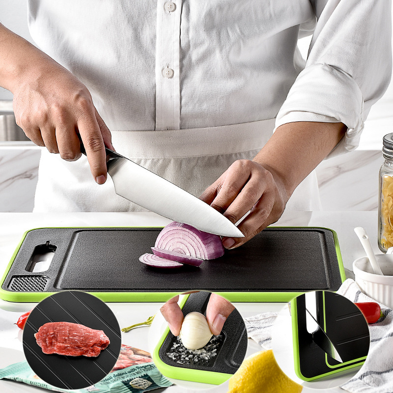 Double-side Cutting Board with Defrosting Function