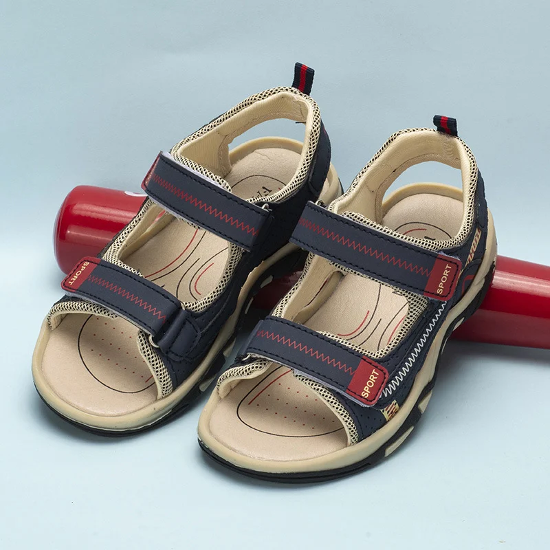 Elementary School Children Boys Sandals Sneakers Velcro - Image 4
