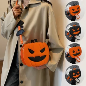 Halloween Bags Funny Pumpkin Cartoon Shoulder Crossbody