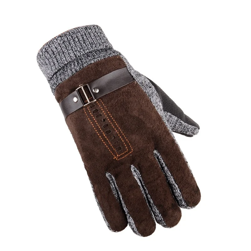 Gloves Men Winter Cycling Leisure Pigskin - Image 4