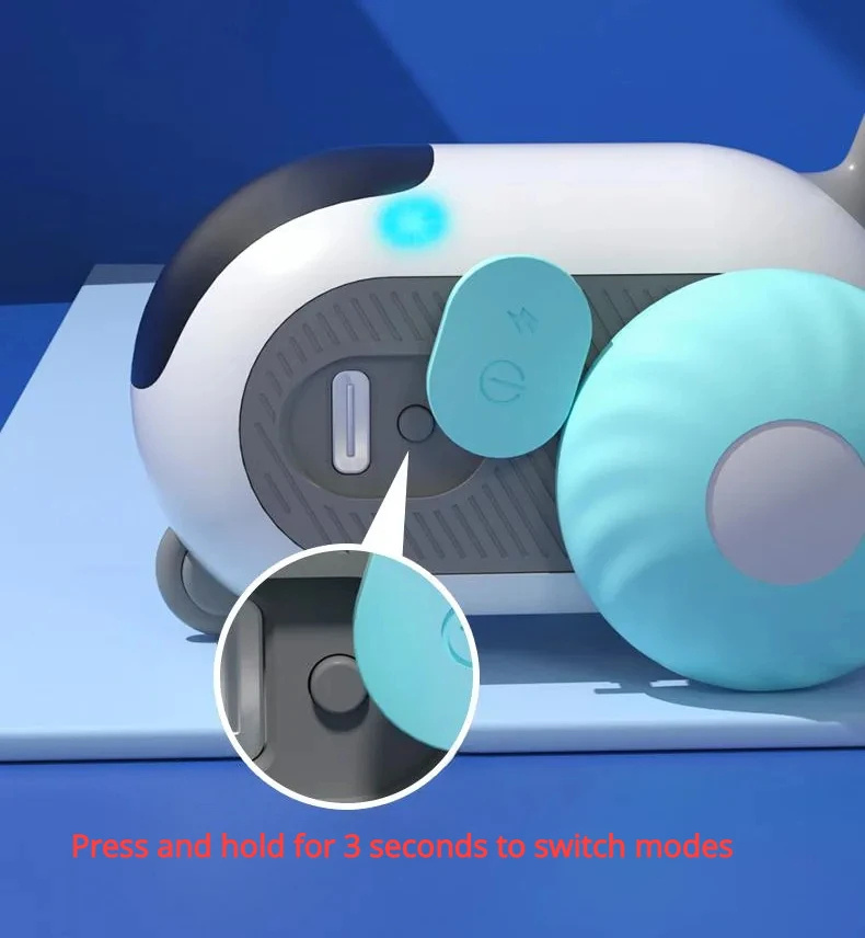 Interactive Remote Control Cat Toy Car – USB Rechargeable - Image 4