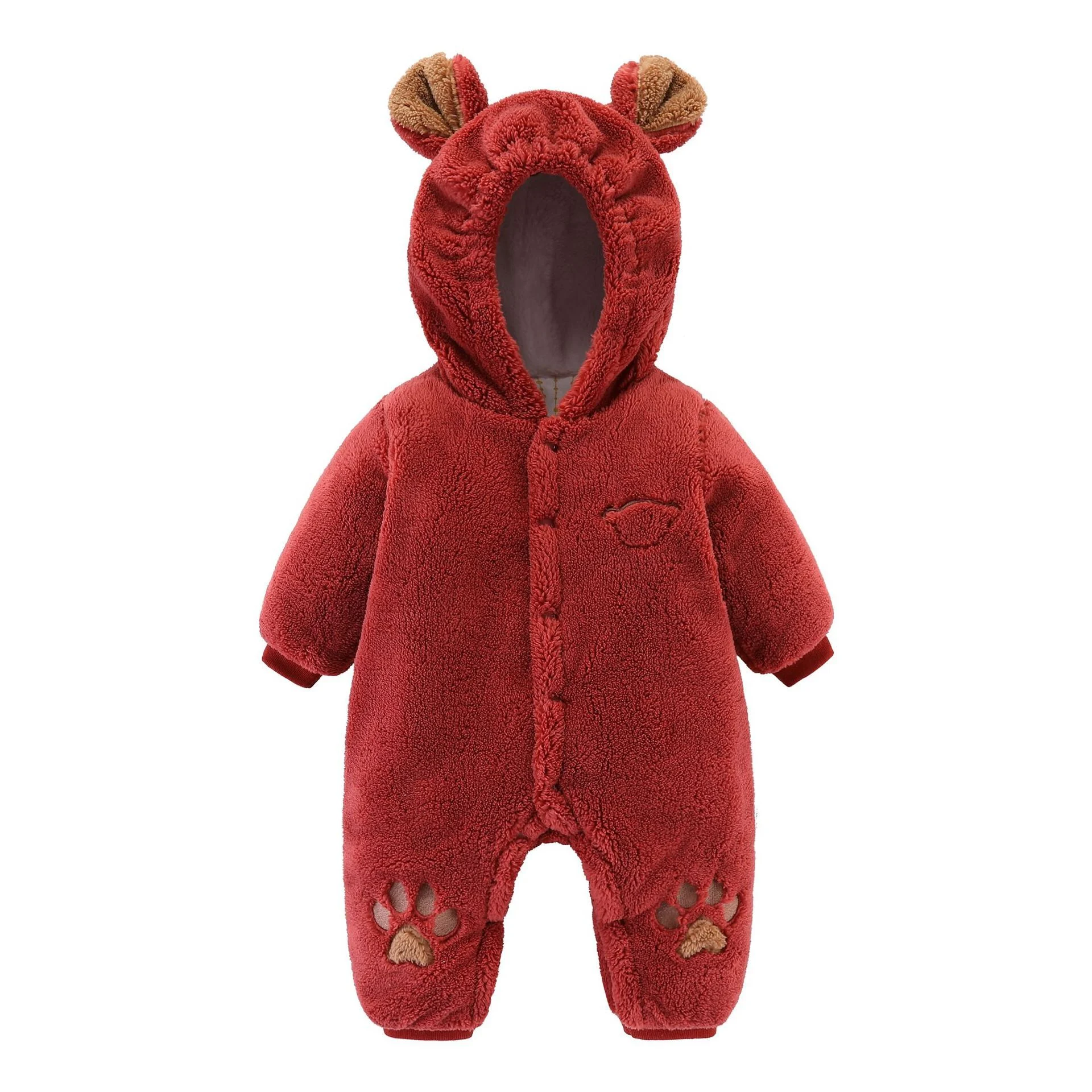 Newborn Baby Onesies Baby Clothes Romper Baby Quilted - Image 2